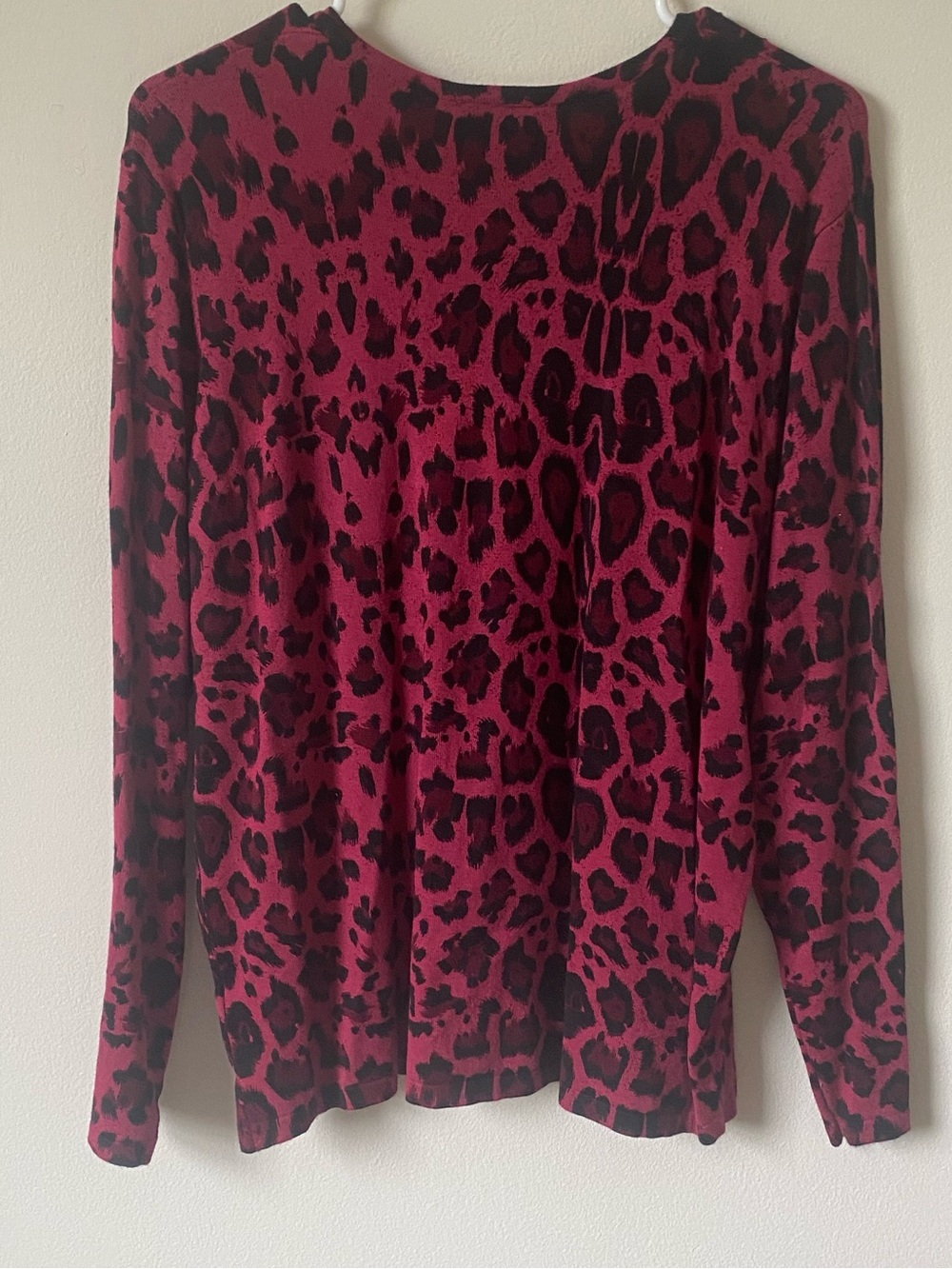 Quacker Factory Leopard Print Button Down Cardigan - Picture 6 of 6